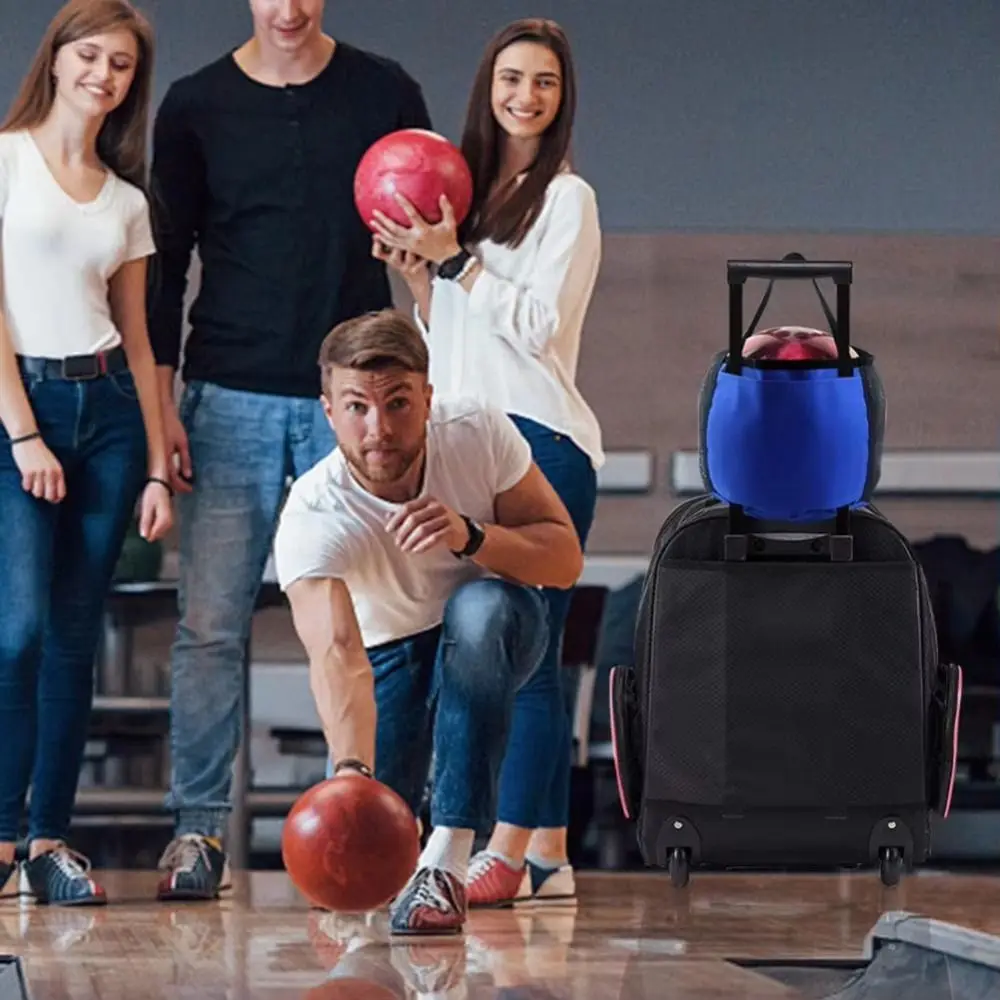 

Сумка-тоут Сетчатая сумка для боулинга из ткани Оксфорд Чехол для переноски Держатель для мяча для боулинга Легкая сумка для хранения боулинга с ручкой