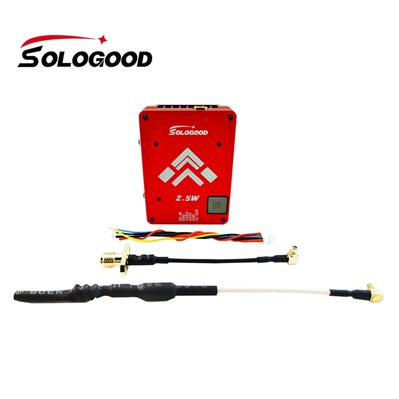 SoloGood TX2500N 2.5W 5.8G VTX Video / Audio Simultaneous Transmission PAL and NTSC for RC FPV Long Range Racing Drone