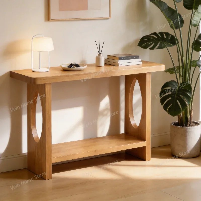 

wood simple entrance table living room creative modern console tables hallway classic consolas recibidor entrada furniture home