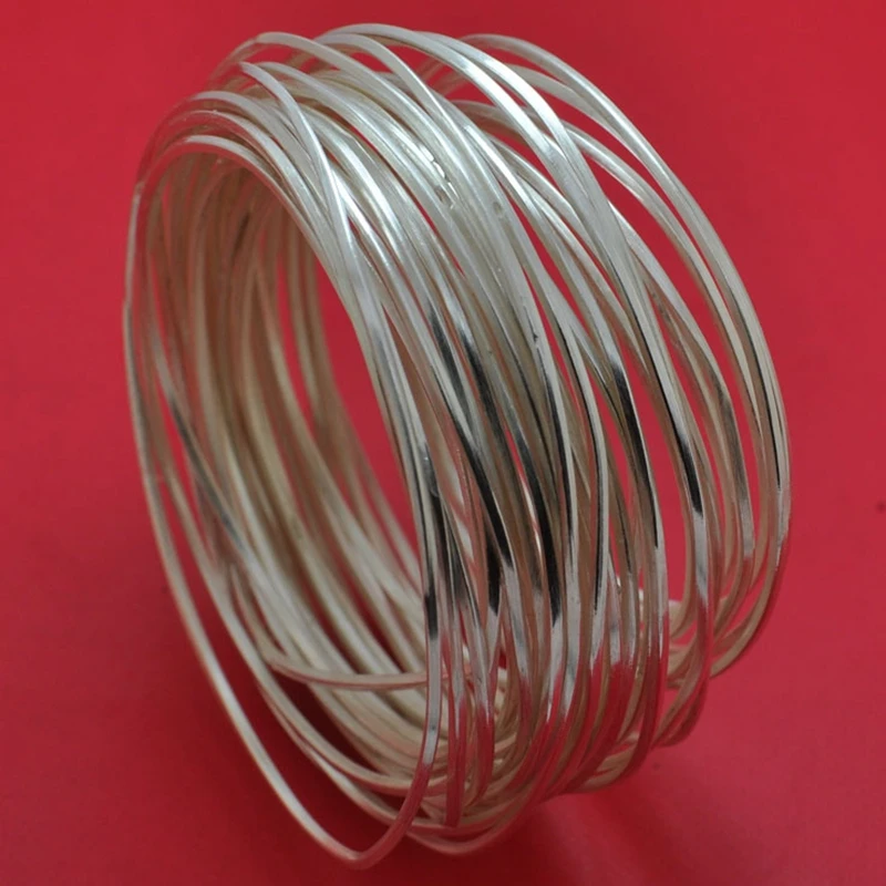 925 real Silver Wire 2mm 2.5mm 3mm 4mm 5mm Sterling Fine Silver square Wire Inlay For Diy Jewelry Making