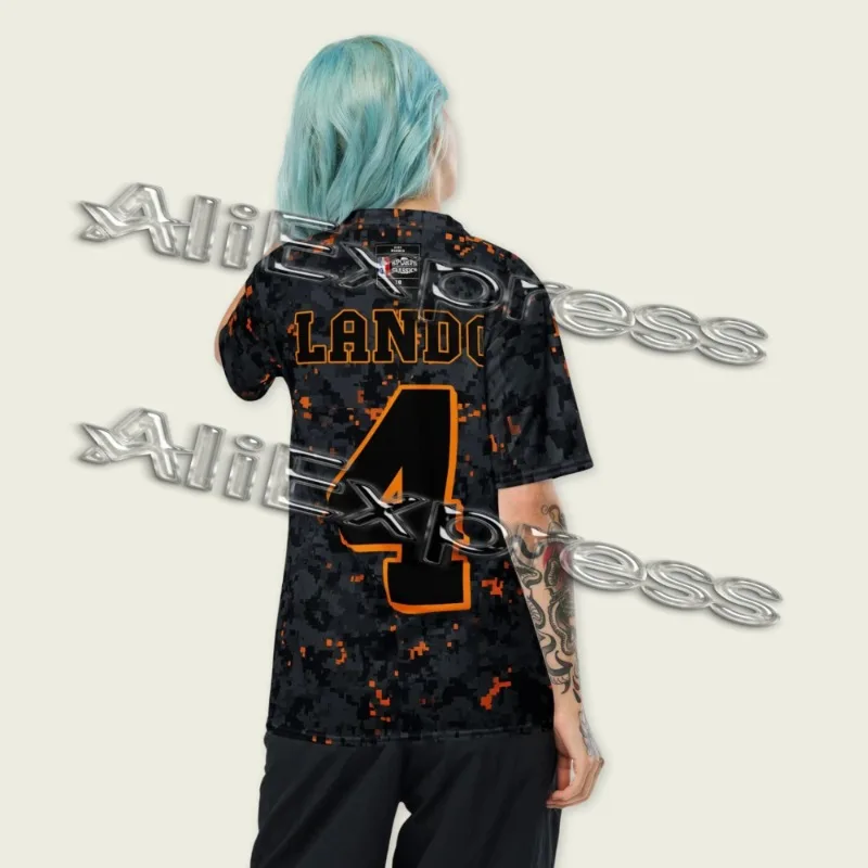 

Lando'Norris_Камуфляжная рубашка _ – I8 F1 Series Мужская и женская спортивная повседневная футболка для гонок на мотоциклах и велоспорта