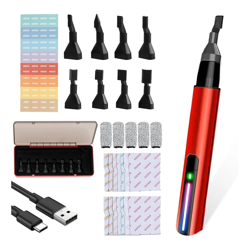 

2025 New Reciprocating Sander, Mini Detail Sander Tool, USB Quick Charging Electric Sanding Pen For Grinding Polishing Crafts