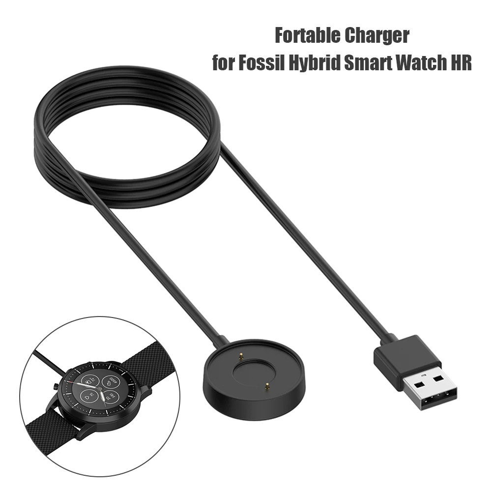 Smartwatch Charging Wire Magnetic Charger Dock Cord for Fossil Hybrid HR Smartwatch 3ft Fast Charging Cable Base Charger Cord