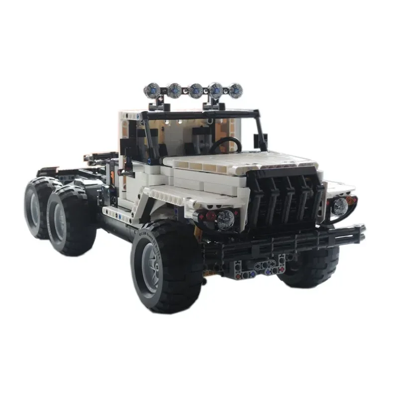 MOC-13437 RC Electric Truck 6x6 Assembly Stitching Building Block Model •1342 Parts Building Blocks Boy Birthday Custom Gift Toy