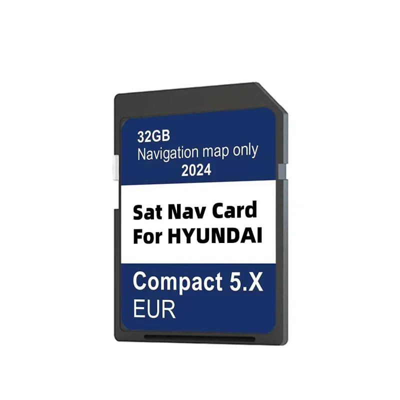 32GB SD Card Europe Turkey Maps for Hyundai Compact 5.X i10/i20/i30/i40/Kona/Santa/Tucson Car Sat Nav Navigation GEN5 GPS 2024