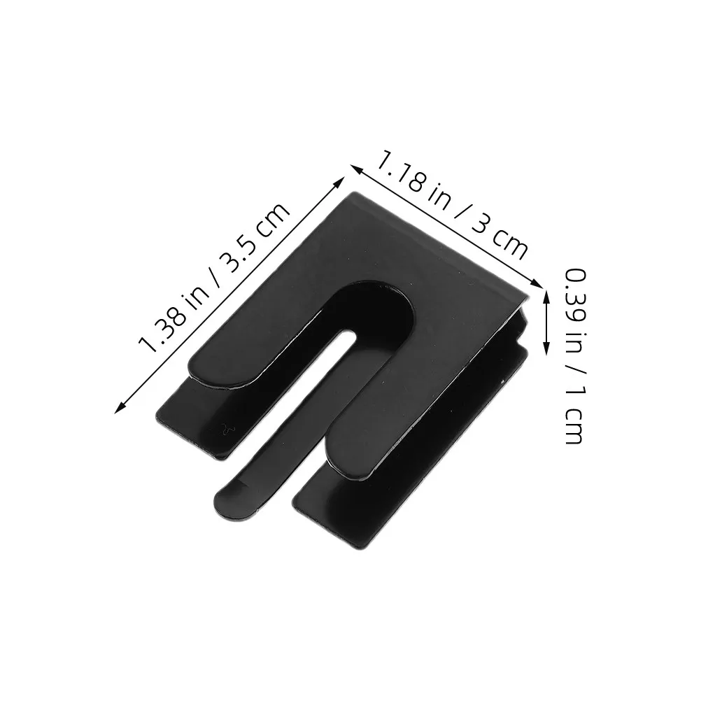 6Pcs Professional Metal Microphone Hanger for Car Universal Radio Mic Clip Holder Space Saving Dashboard Mount