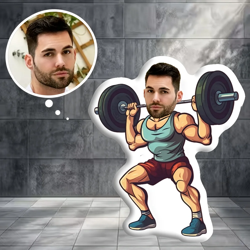 Customizable Men'S Workout Pillows, Suitable for Multifunctional Decoration in Living Rooms, Sofas, Beds, And Cars. A Personaliz