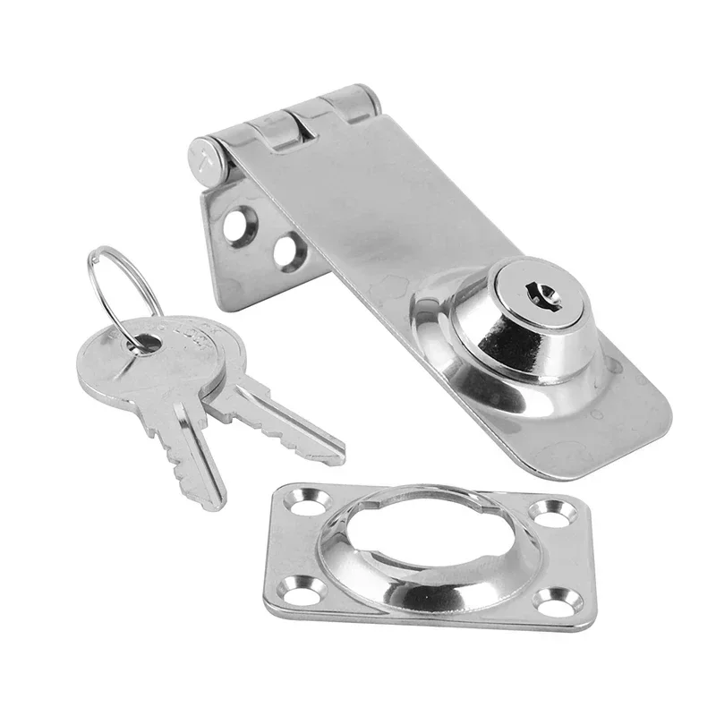 Marine Boat Hasp Locks 304 Stainless Steel Locking Hasp Safety Latch For Cabin Deck Locker Hatch Door Yacht Accessories