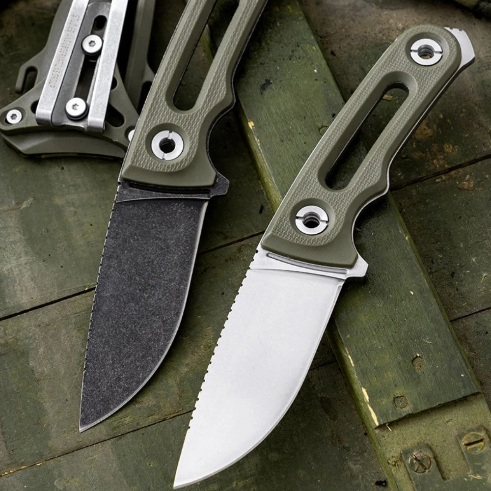 

FX High Hardness Jungle Fixed Blade Knife with Sheath Outdoor Knife Survival Tactical Knife Camping Rescue Knife 8Cr13Mov Blade
