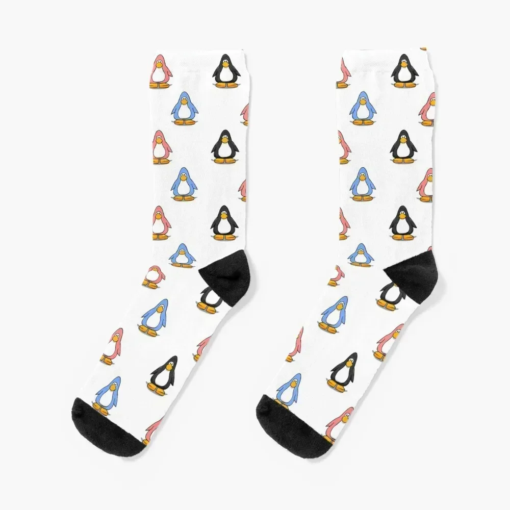 

club penguin Socks anti-slip crazy Heating sock winter Socks Woman Men's