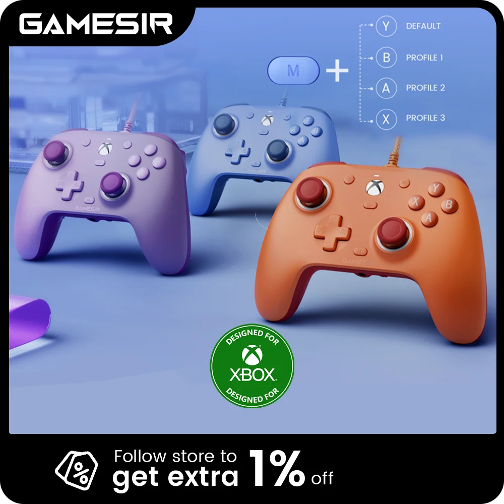 GameSir G7 Xbox Gamepad Wired Game Controller for Xbox Series X, Xbox Series S, Xbox One, with ALPS Joystick Hall Effect Trigger