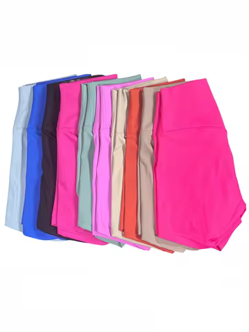 Women's Sports Yoga Shorts with High Waist, Hip Lift, Fitness, Running, Cycling, 3-point Shorts, Quick Drying Women's Yoga Short