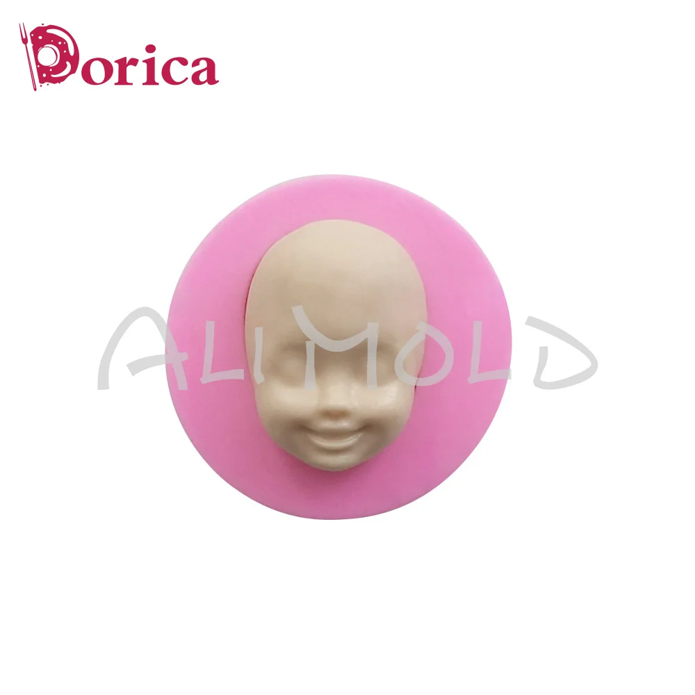 Bebê rosto silicone fondant bolo decoração molde de silicone feito à mão decoração folhas de chocolate doces utensílios de cozinha