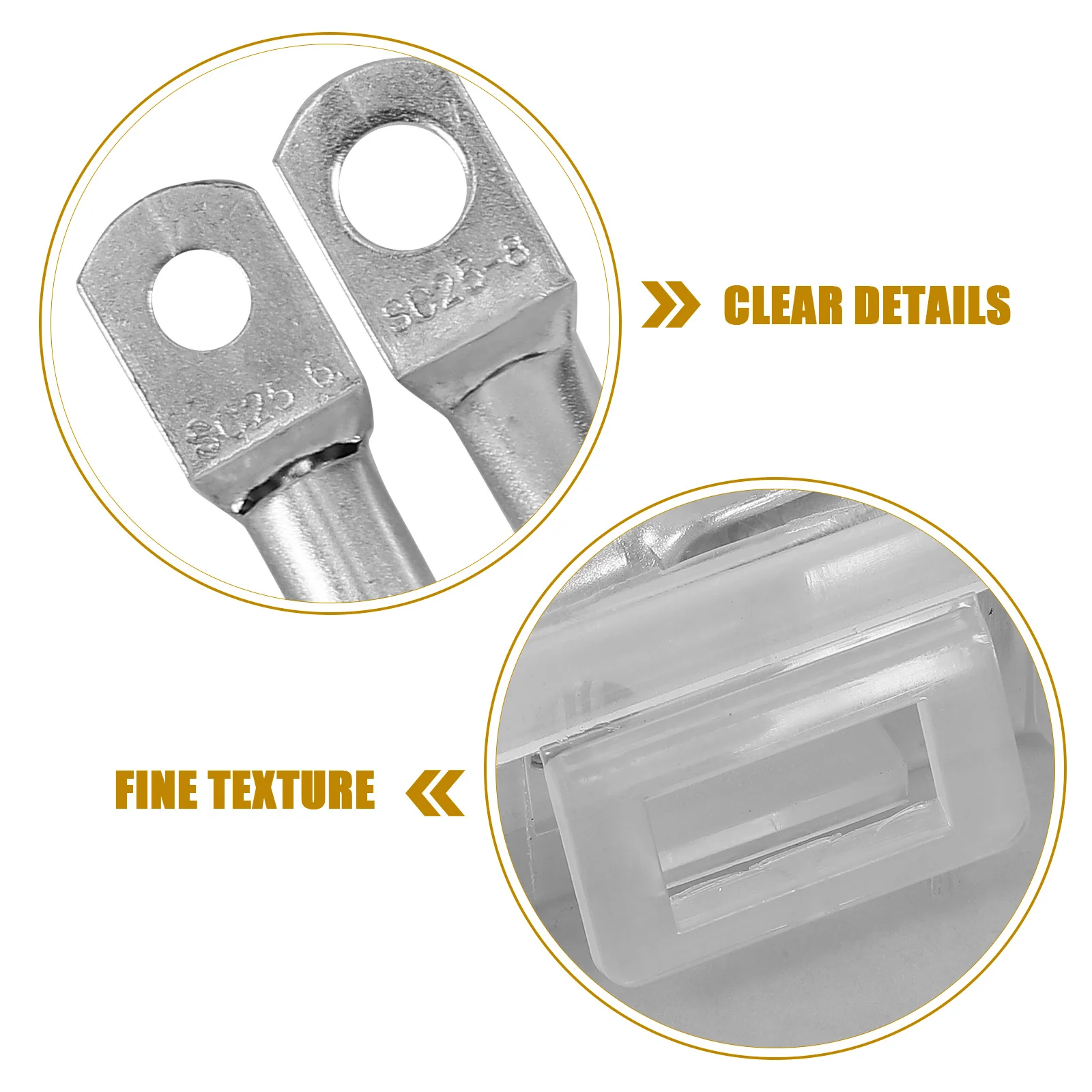 1Set Heavy Duty Terminal Connectors met geïsoleerde krimpkous Set voor elektrische doe-het-zelf-projecten Draaduiteinden