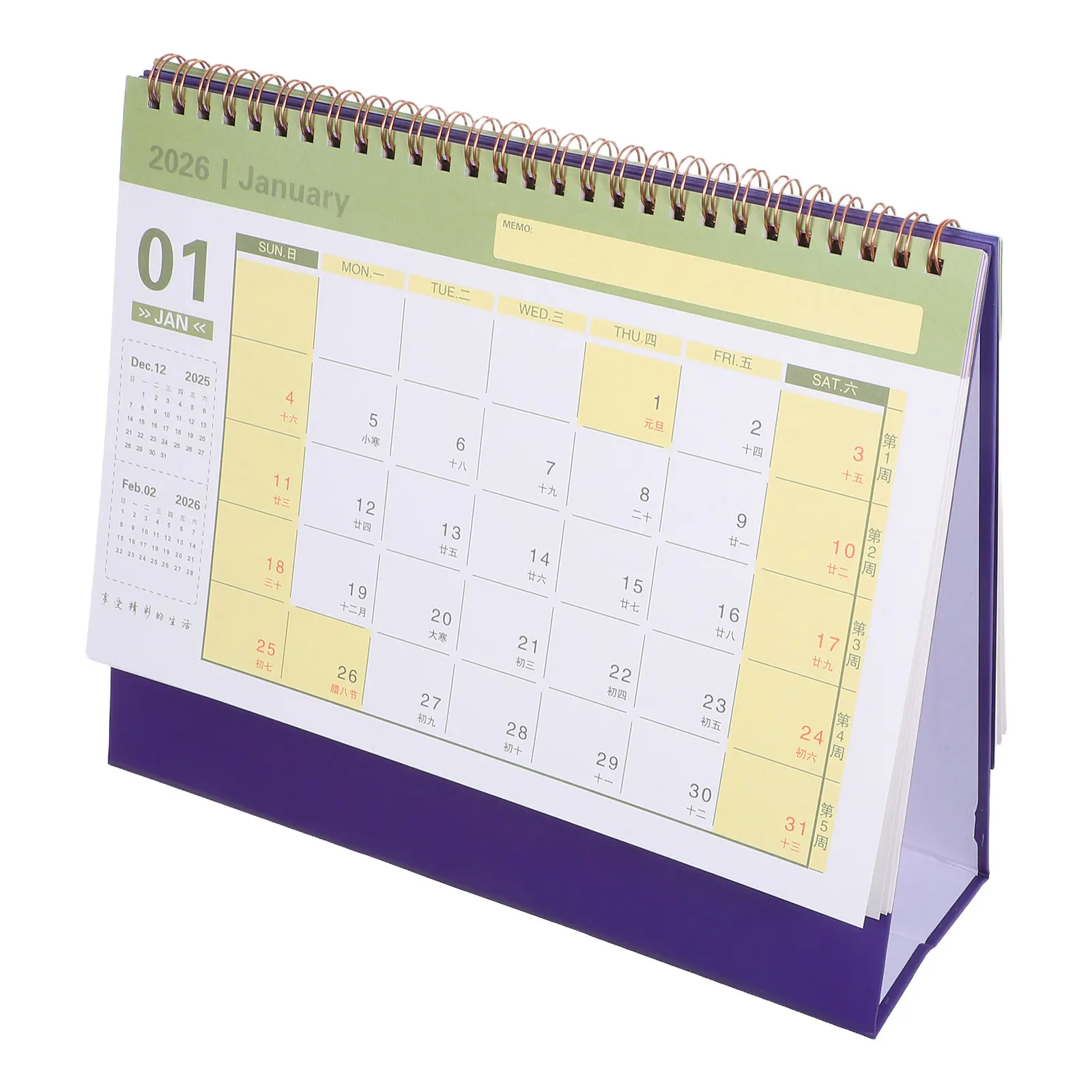 

2026 Desk Calendar Standing Flip Agenda Planner Monthly Daily Schedule Organizer for Office Home School Smooth Writing Thick