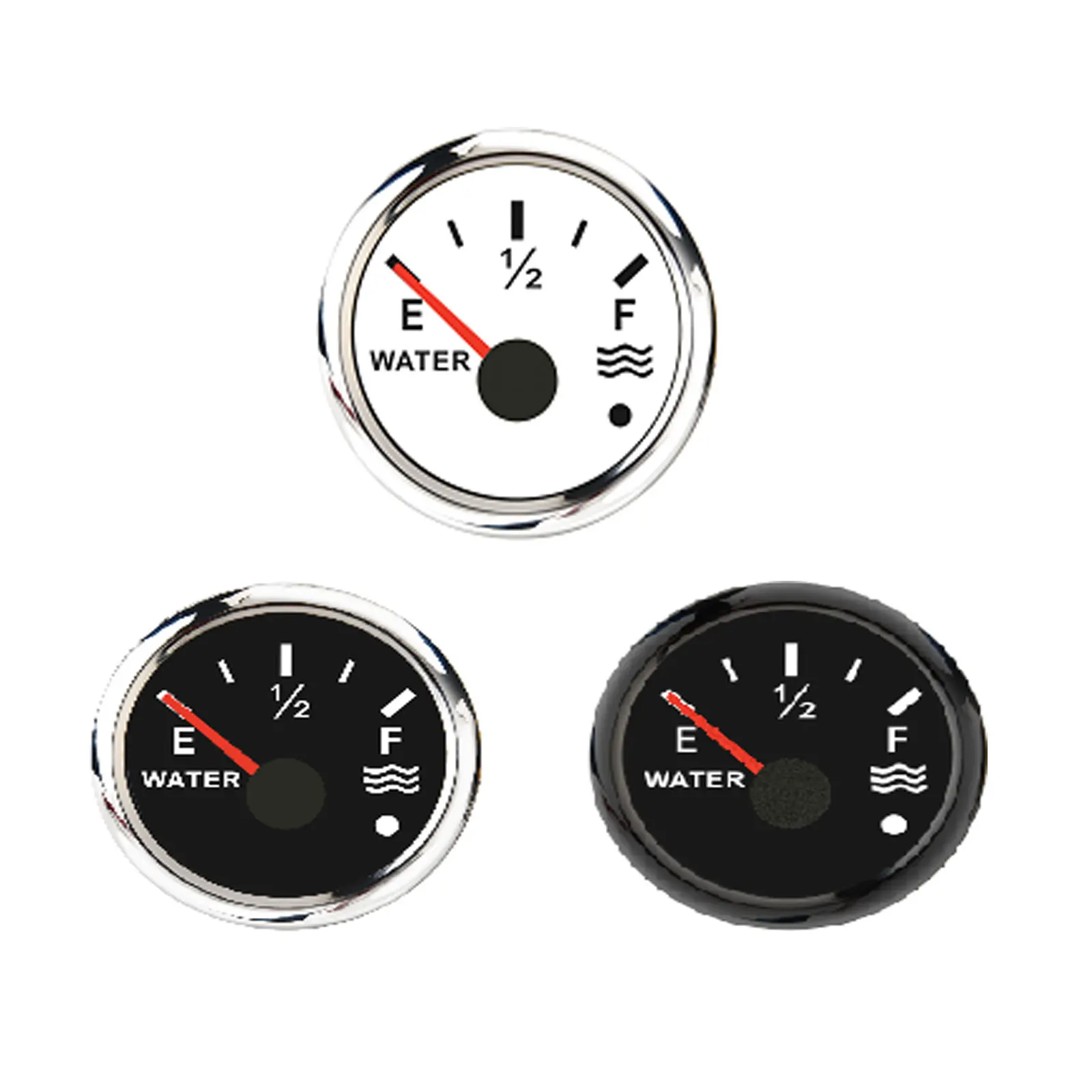 

52mm Water Level Gauge For Water Level Sensor 0-190 Ohm 240-33ohm Water Tank Level Indicator With Red Backlight