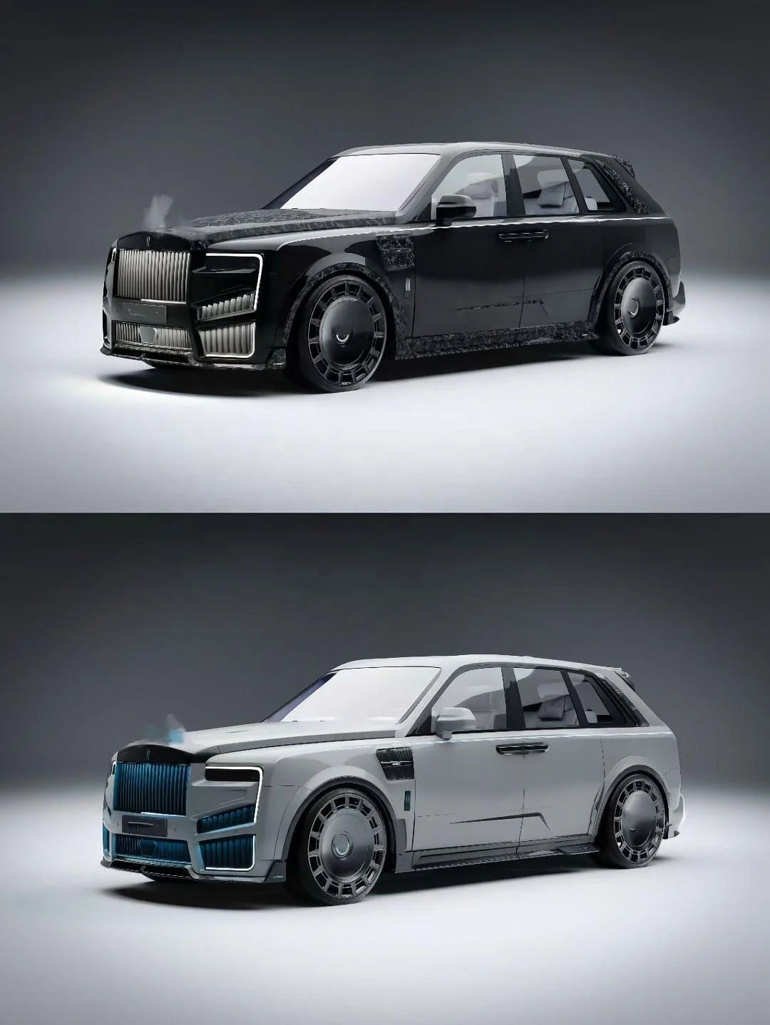 26 Styles 2026 MSY Style Dry Carbon Fiber Body Kit For Rolls-Royce Cullinan Front Rear Bumper Spoiler Engine Hood Cover