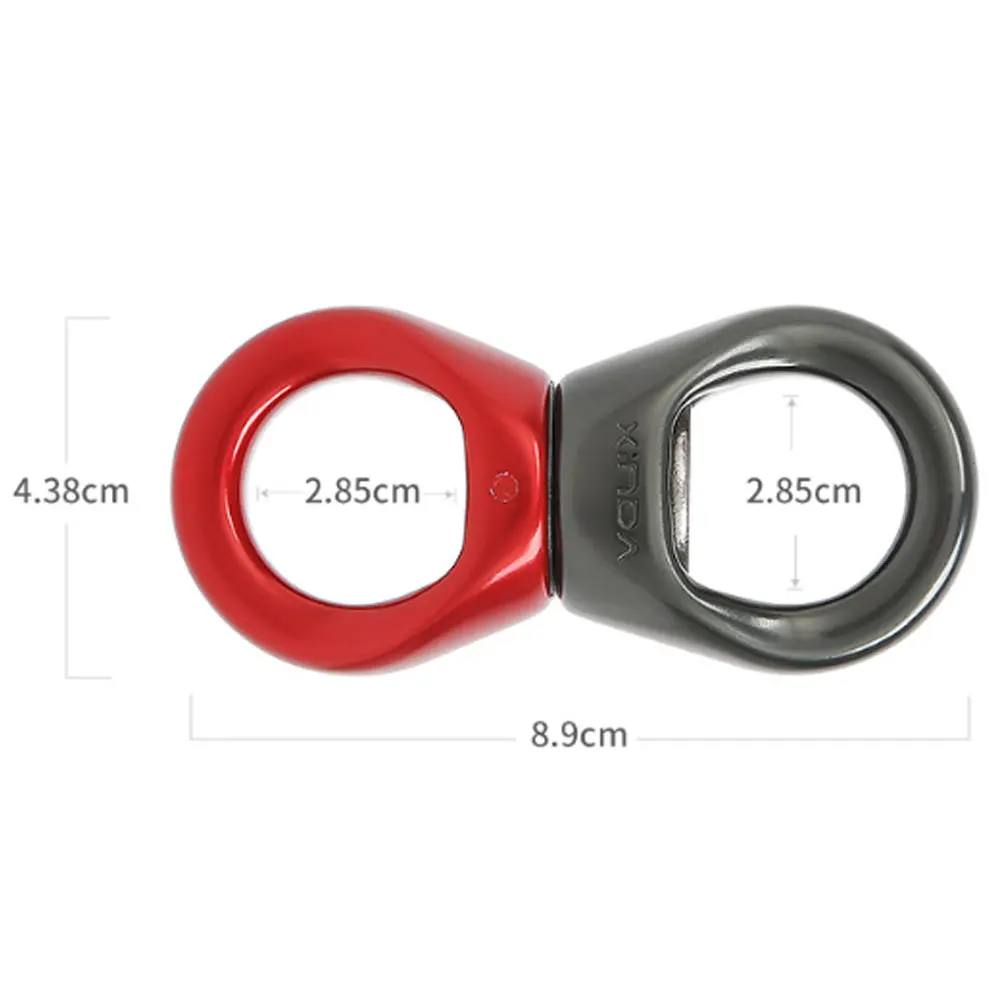 30KN Outdoor Rock Climbing Rescue Survival Survive Aluminum Alloy Universal Wheel Rope Connection Safety Protective Equipment