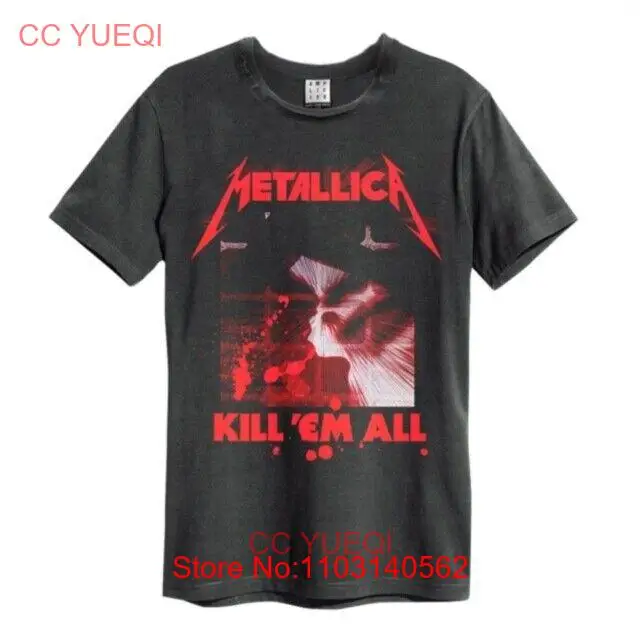 kill em' all amplified vintage black t-shirt