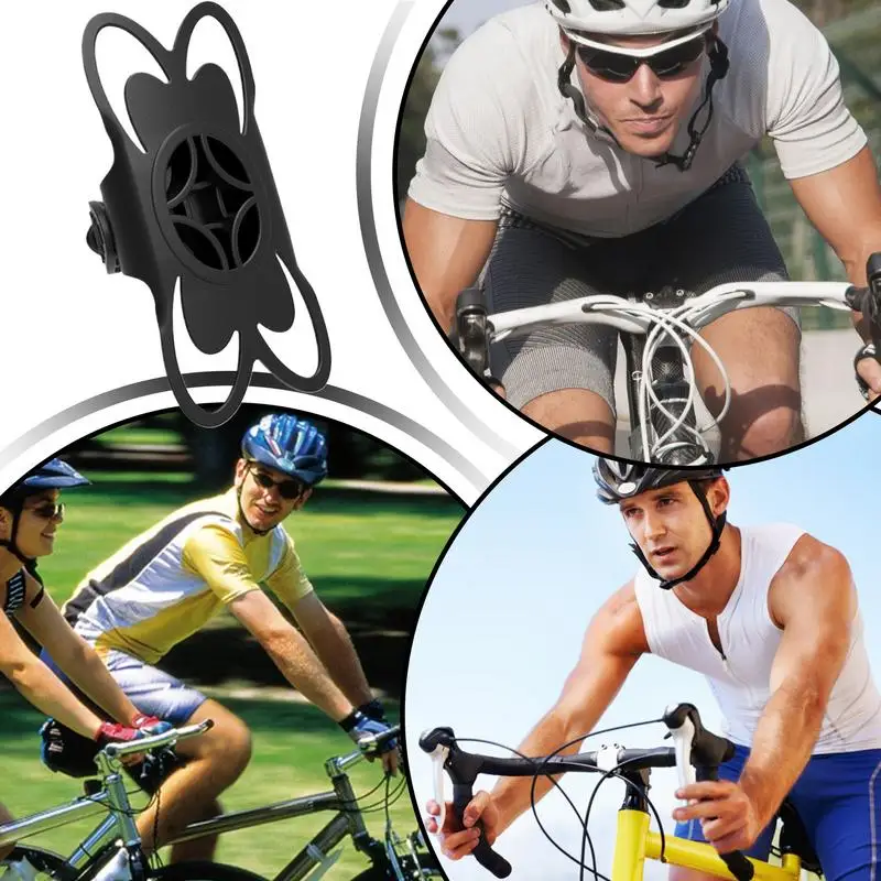 Bicicletas do telefone celular montar cinta scooters silicone guiador montagem do telefone celular titular absorção de choque smartphone cinta de segurança