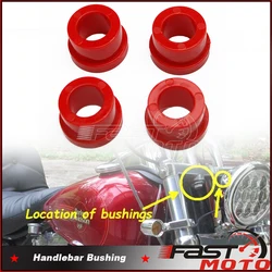 Motorcycles Handlebar Bushing Kits Polyurethane Handle Bar Riser Bushings For Harley Sportster Softail Dyna FXD FXST XL 883 1200