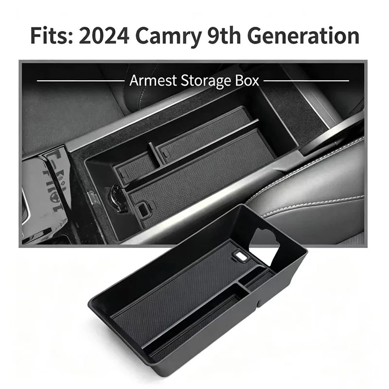 For Toyota Camry 9th 2025 2026 Car Armrest Storage Box Center Console Organizer Tray Car Interior Accessories