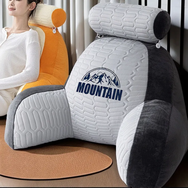 Oversized Pregnancy Back Cushion Upgraded Removable Washable Lumbar Support Pillow Adjustable Waist Rest for Chair Sofa