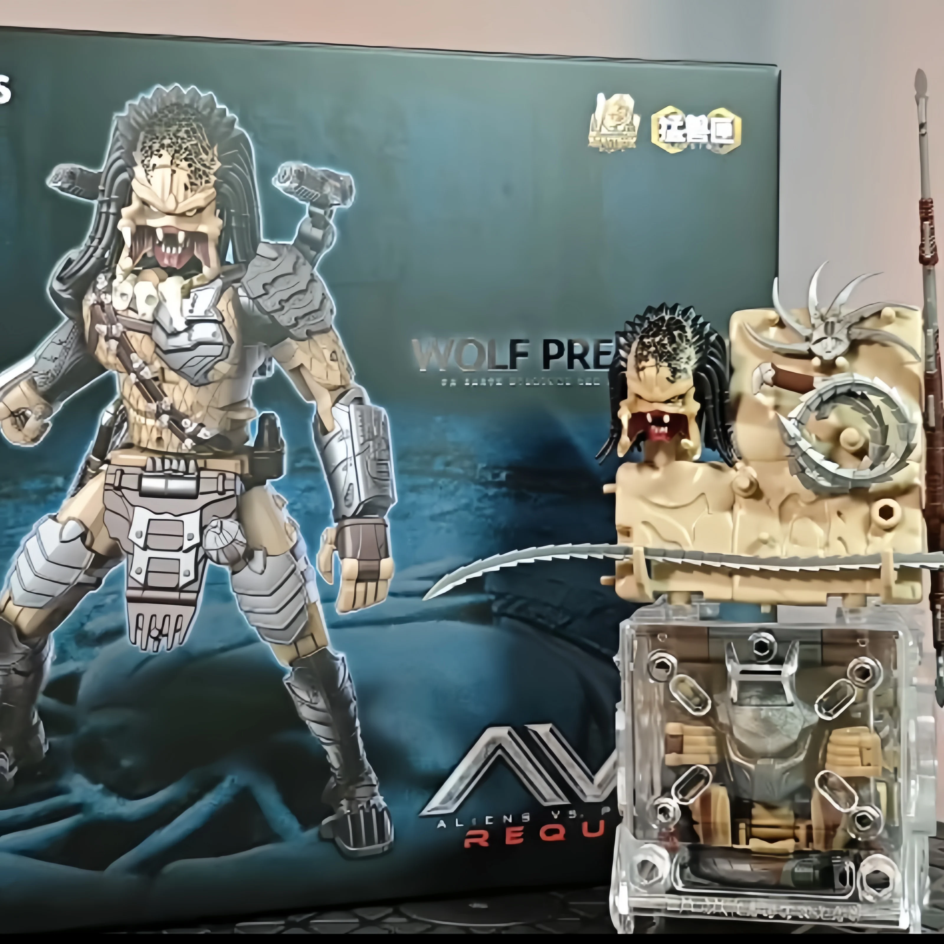 

52toys Wolf Predator Beastbox Infinite Series Ib 17 Avp Requiem Deformation Action Figure Collectible For Adult Hobby Collection