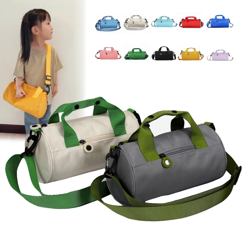 

(S/M/L)Kids Adult Sports Cylinder Backpack Travel Duffel Bag for Gym Dancing Swimming Tote Luggage Handbag with Shoulder Strap