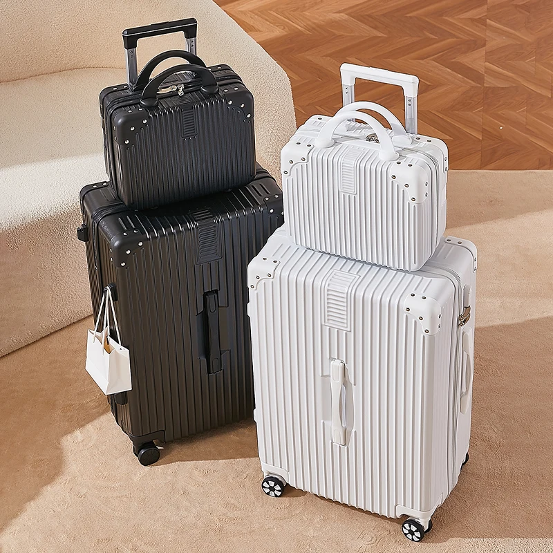 متعددة الوظائف الأمتعة USB ميناء شحن حقيبة سفر مجموعة المقصورة الناقل 20 22 بوصة حقيبة دوارة #3