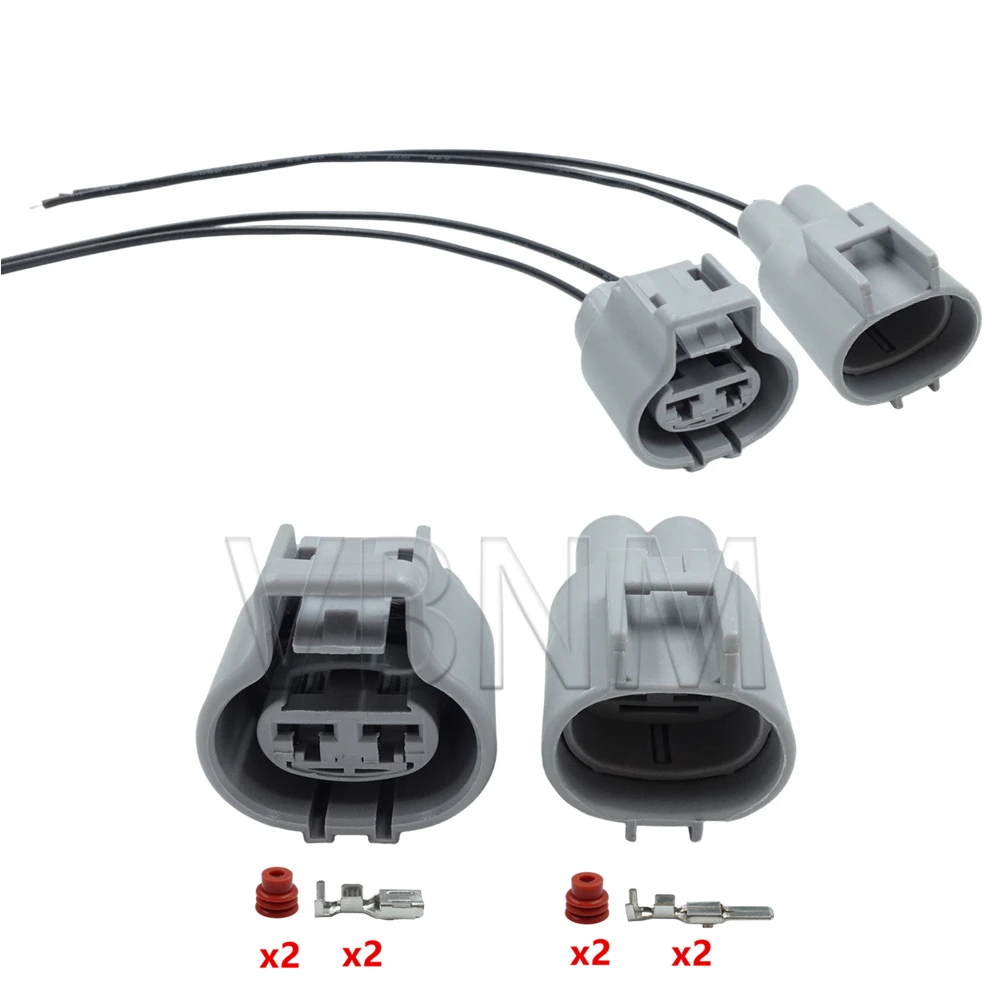 2 Pin 176146-6 176143-6 Female Male Electronic Fan Plug Auto Connector 4.8mm Series For Toyota Buick Excelle RAV4