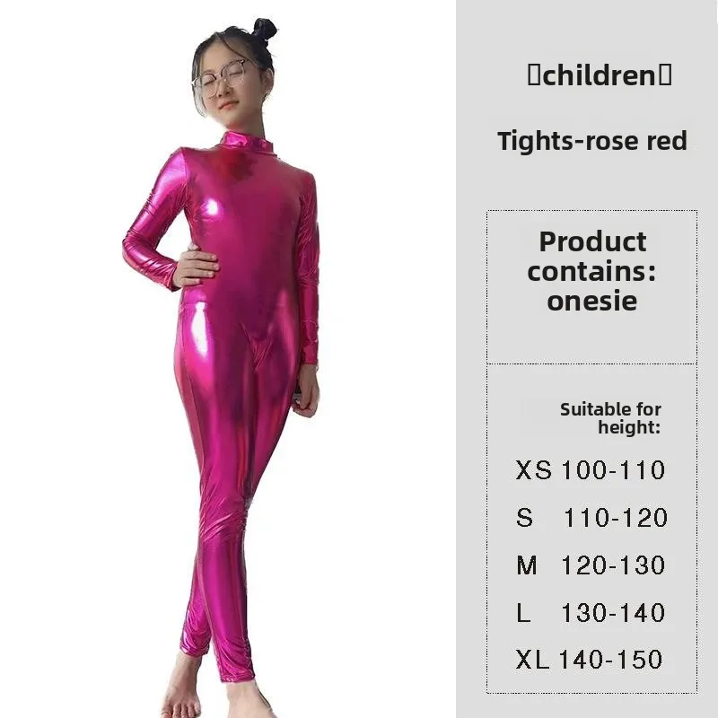 

Хэллоуин золотой штамп клей облегающий костюм головы костюм для всего тела сценический костюм детская окрашенная кожа плотная одежда