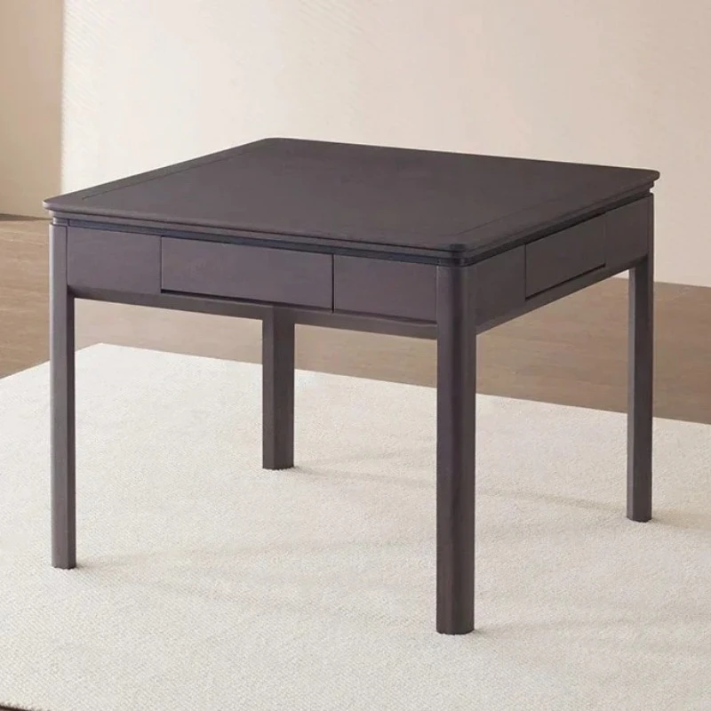 

Автоматический стол для маджонга, многофункциональный обеденный стол для дома, малошумный, из массива дерева, электрический стол для маджонга