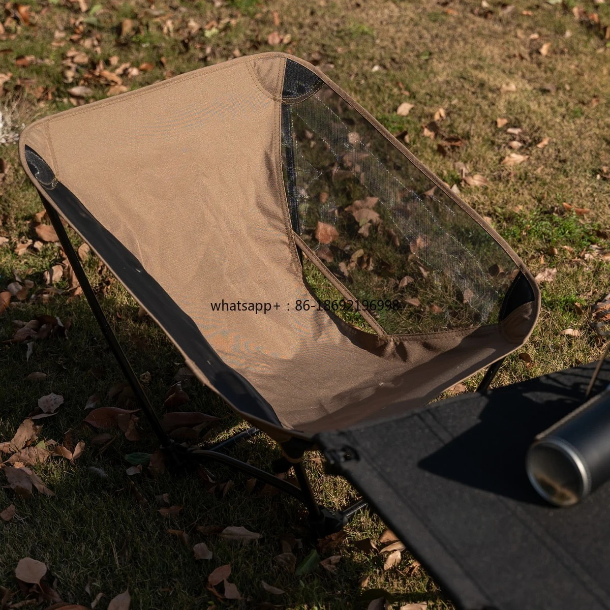 Hiking, Camping Moon Chair SOLO Lightweight Ground Chair Ultra Light Outdoor Folding Four-legged Chair
