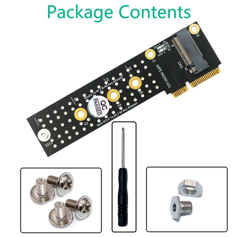 M.2 (NGFF) NVME SSD To Mini Pcie Converter Card Mini PCI-E To M.2 M-Key Adapter Msata To M.2 B+M Key Adapter