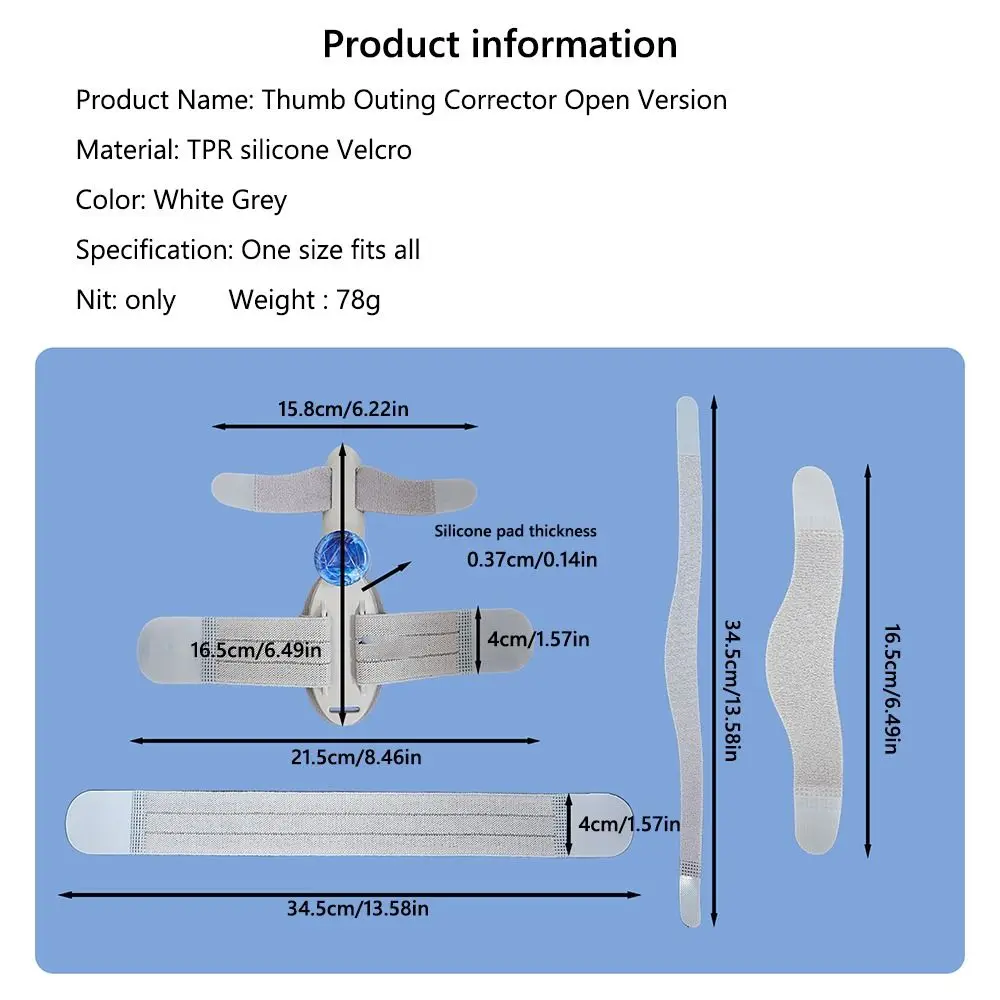Utile correttore punta regolabile Alluce valgo Girevole borsite correttore Pedicure Cura del piede Piede Alluce valgo Bretelle Alluce
