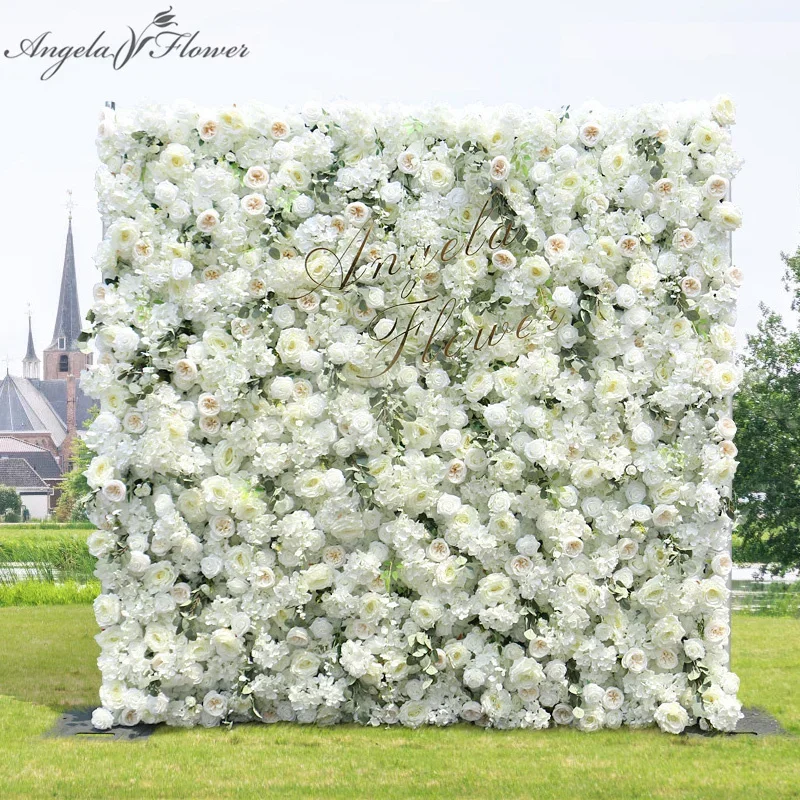 

Rose Pfingstrose Hortensien Stoff aufrollbar Blumenwand Stoff, Vorhang Pflanzenwand, Event Party, Hochzeit Hintergrund Deko