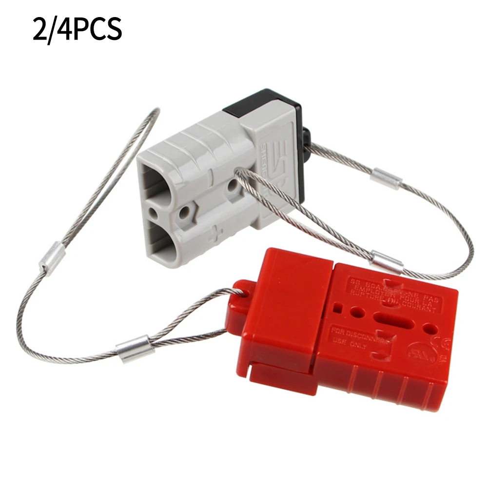 2/4 Pcs Dust Cover Wire Connectors 50AMP Cable Conduit Wire Fire Flame Retardant Formula Car Power Supply Rectangle