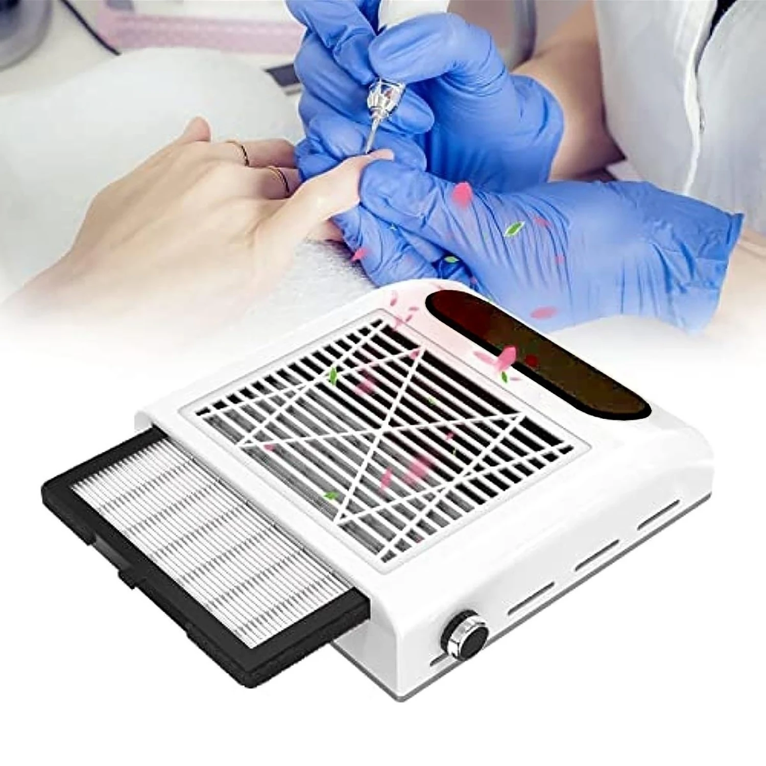 

Мощный пылесборник для ногтей, мощный всасывающий пылесос для ногтей, акриловый малошумный профессиональный пылесборник для маникюра