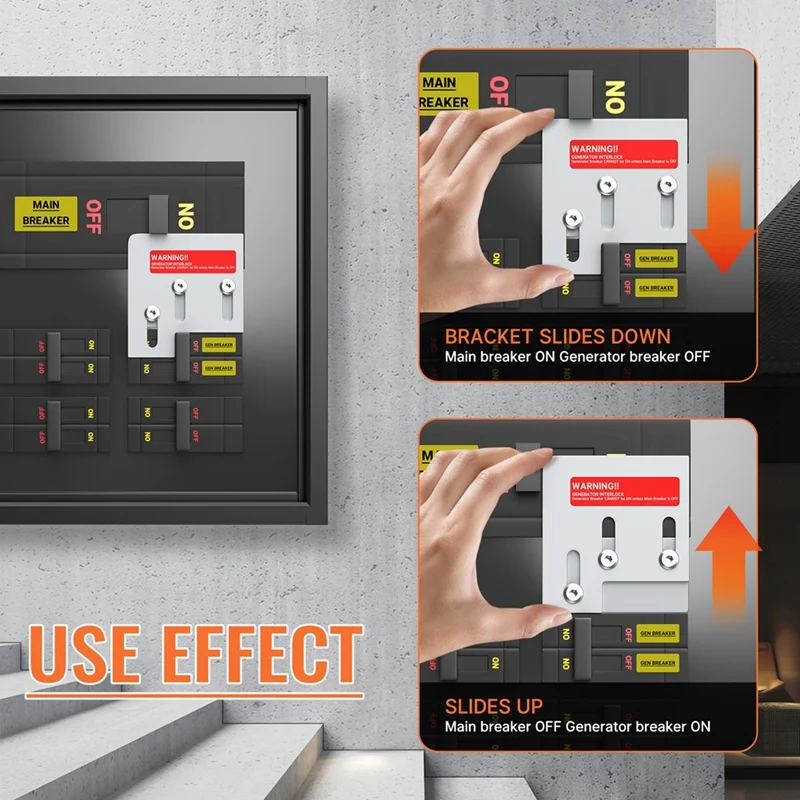 Generator Interlock Generator Control Link Hardware Breaker Panel Switch 150 Or 200A Breaker Box
