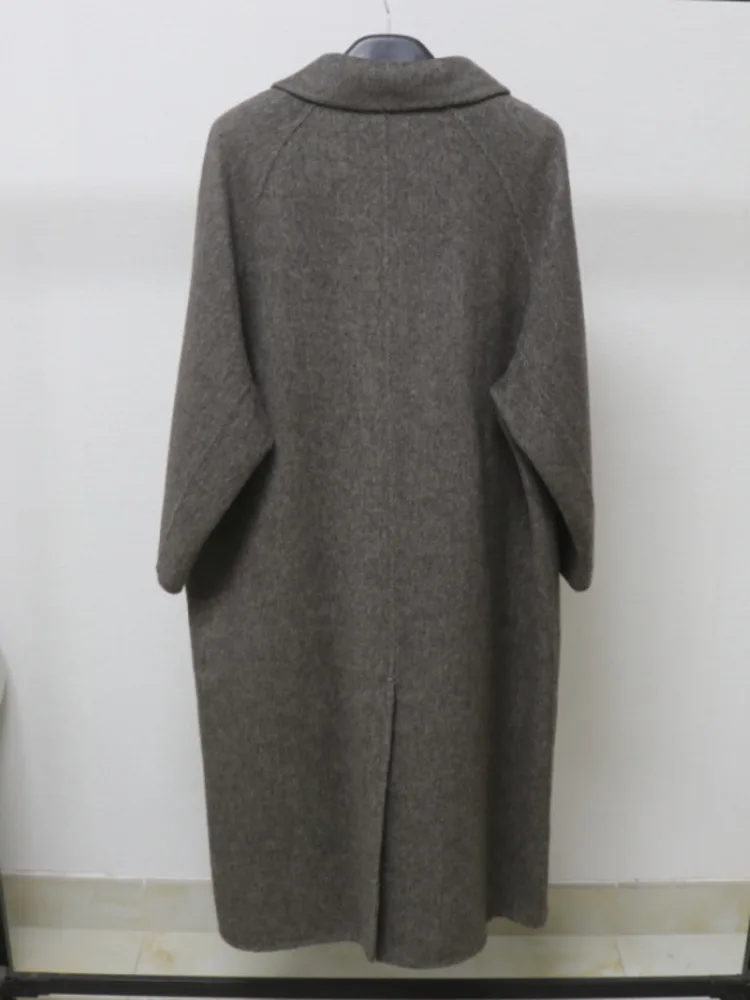 ZMEENNA Cappotto da donna in misto lana con colletto Chiusura a bottone singolo e tasche Manica lunga Capispalla invernale caldo ZM3984