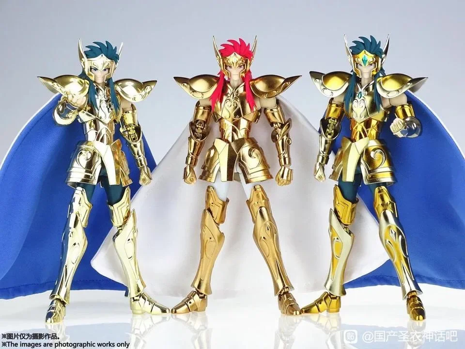 

New arrival Metal MST Aquarius Camus 24K OCE Color With Hyoga Head Cloth Cape Saint Seiya Cloth Myth Gold Ex Action Figure Toy