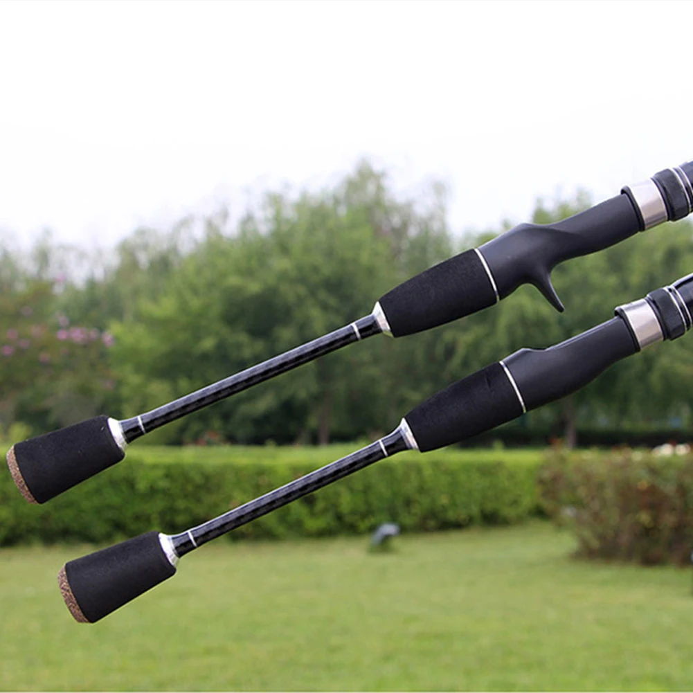 Fishing Rod 2 Sections UL/ L Spinning Rod Casting Rod, Telescopic Carbon Hand Rod 5.5/ 5.9/ 6.5/ 6.9 Ft For Outdoor Fishing