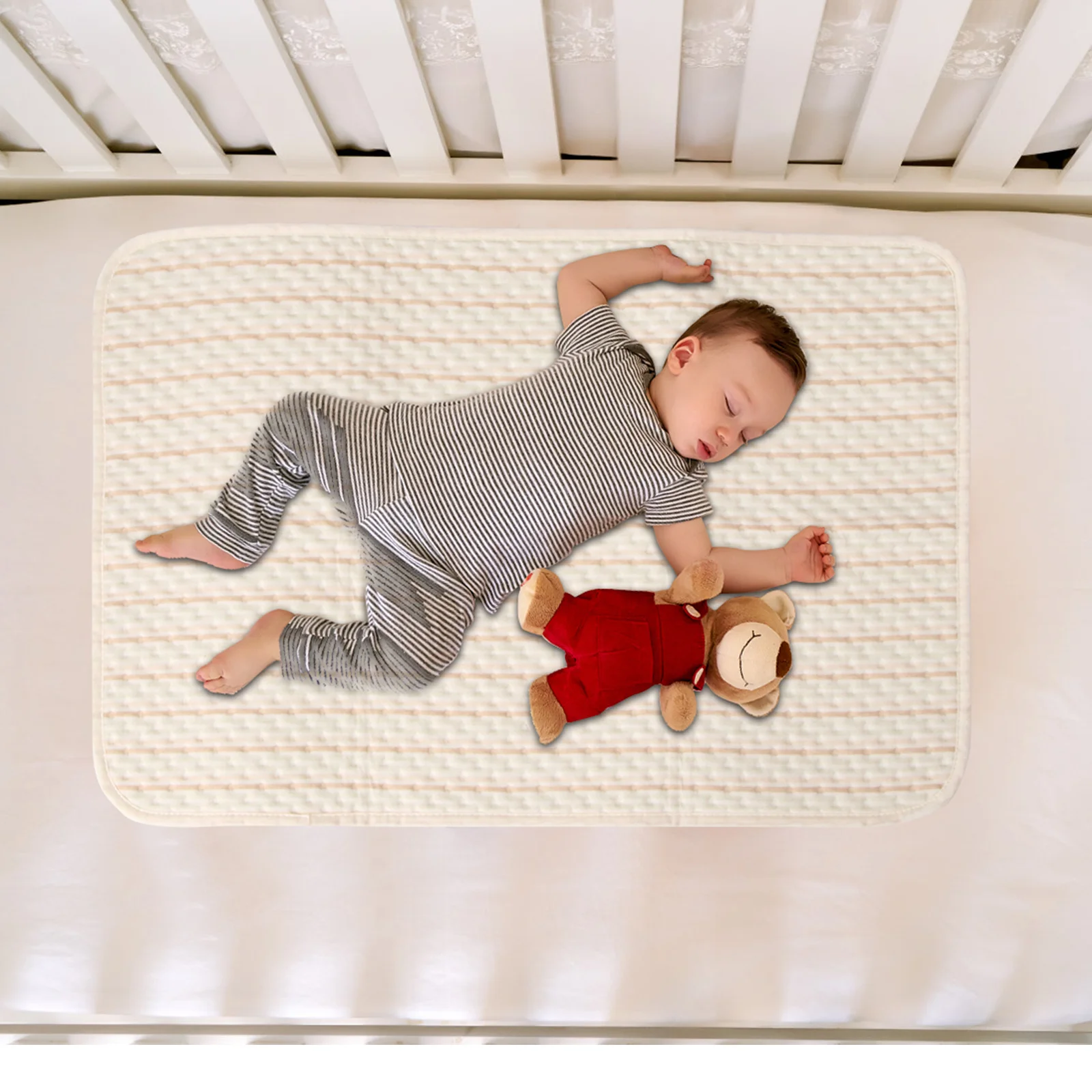 

1Pcs Waterproof Baby Pad Durable Soft Breathable Mattress for Infant Crib Diaper Mat Washable Urine Cushion Baby Pad