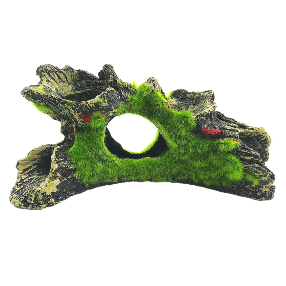 Aquarium Decoration Moss Tree House Resin Cave Fish And Shrimp Hiding House Landscaping Fish Tank Decoration Accessories