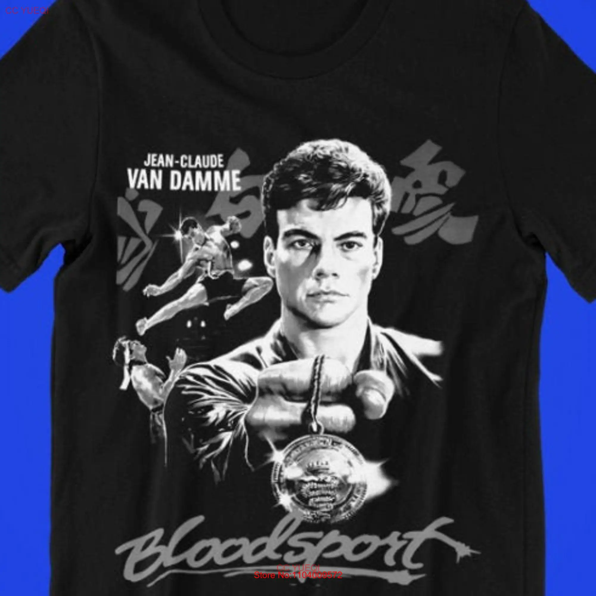 Van Damme Bloodsport Karate Tiger Kickboxer Movie T Shirt 1031 long or short sleeves