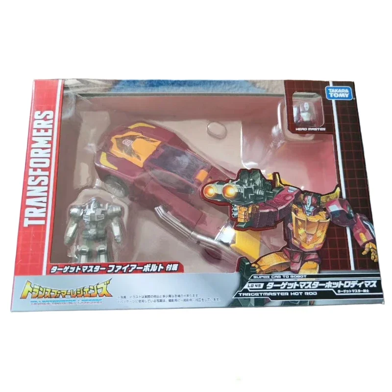 Transformers-figuras de colección de animación, versión japonesa, serie LG completa, LG-45 Hot Rod & Lee Chusaki, regalo disponible