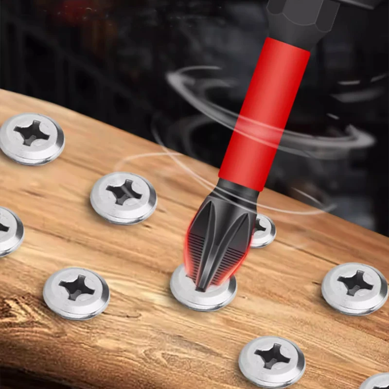 Alloy Steel PH2 Magnetic Screwdriver Bit Set Anti Slip Phillips Cross Drill Bits Impact Driver Bits Electric Screwdrivers Tools