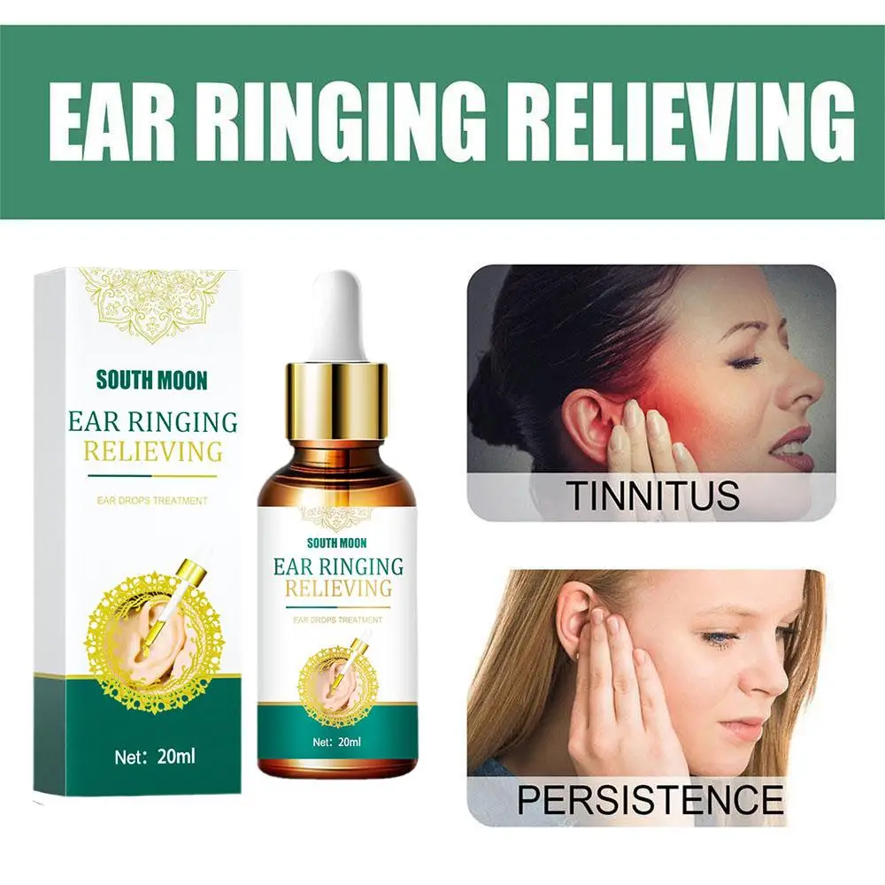 2X Tinnitus Ear Drops Ear Ringing Gentle Relieving Health Discharge Care Tinnitus Fluid Ear Ear Deafness Swelling Otitis Care