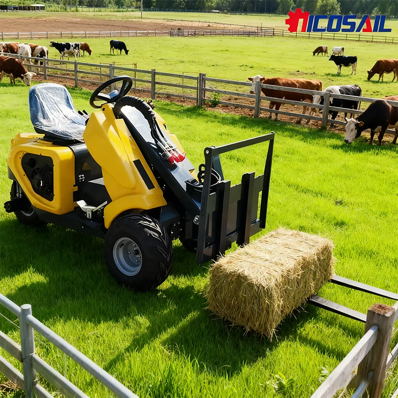 

N Мини-погрузчик с бортовым поворотом на передней гусеке, многофункциональные маленькие трехколесные погрузчики, двигатель с сердечником, подшипник насоса, шестерня для продажи